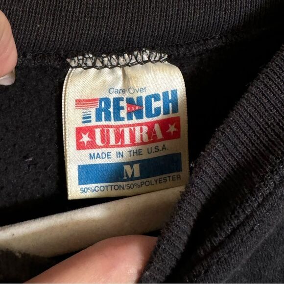 Vintage 1994 Denver Broncos 3D Football Graphic Crewneck Sweater Sz Medium Black - Picture 3 of 5